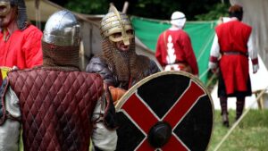 people, armor, sign, helmet, war, weapon, festival, middle ages