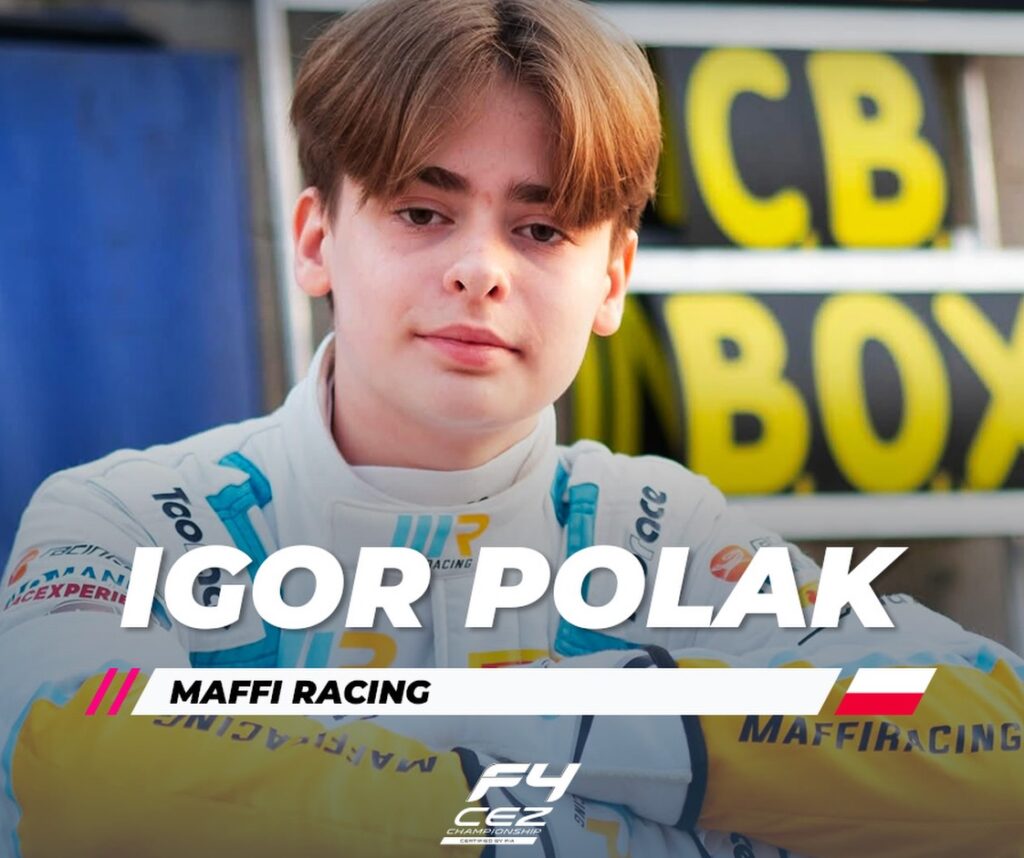 Igor Polak w F4 CEZ Championship. 16-latek dołącza do zespołu Maffi Racing