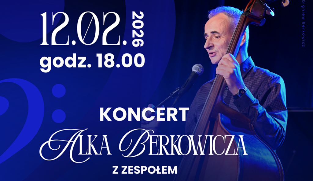 Grafika promująca koncert Alka Berkowicza